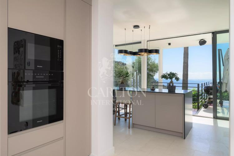 Èze – Villa contemporaine avec vue mer panoramique et terrain plat