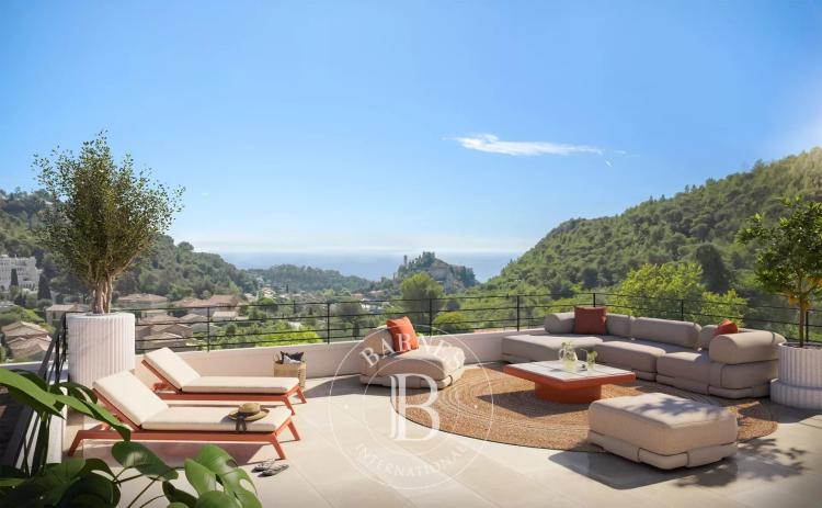 ÈZE – PENTHOUSE ÉLÉGANT 4 PIÈCES  DANS UNE RÉSIDENCE CONTEMPORAINE - VUE MER
