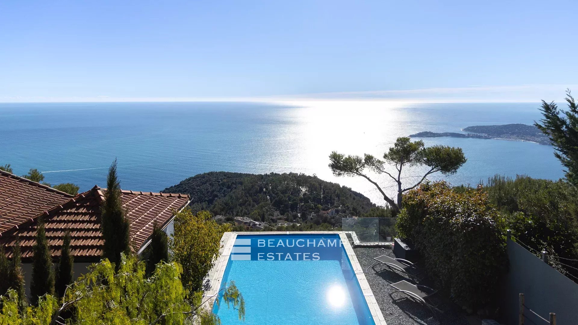 Villa provençale  4 chambres avec vue mer panoramique - Èze