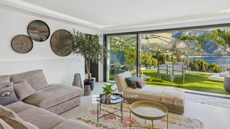 Villa contemporaine 4 chambres avec vue mer panoramique - Èze